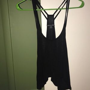 black tank crop top